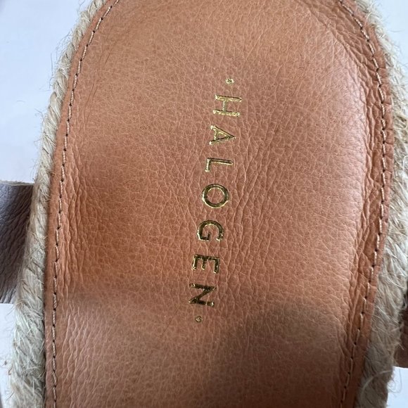 Halogen Suede Leather Emery Espadrilles Sandals - Picture 2 of 11